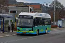 VK 1150, VDL Citea Elektrobus des Busunternehmens Koob, als Nordstadtbus unterwegs in Diekirch.  01.19 