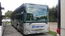 Hier wartet der KA CR 905 von Cramer Reisen auf seinen nächsten Einsatz. Gesichtet am 23.09.2018 in Karlsruhe.