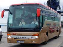 Setra 416 GT-HD von Rast aus Deutschland im Stadthafen Sassnitz am 16.06.2015