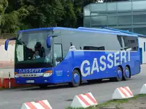 Setra 416 GT-HD von Gassert Reisen aus Deutschland im Stadthafen Sassnitz am 27.08.2017