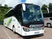 Setra 517 HD von Gross aus Deutschland im Stadthafen Sassnitz am 27.08.2017