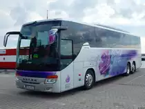 Setra 416 GT-HD von Mückenhausen (ex Obermaier) aus Deutschland im Stadthafen Sassnitz am 27.08.2017