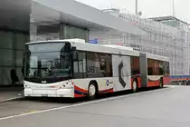Scania Hess Bus der RVBW, auf der Linie 4 bedient die Haltestelle beim Bahnhof Baden. Die Aufnahme stammt vom 02.02.2019.