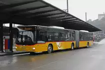 MAN Lions City der Post, auf der Linie 354, bedient die Haltestelle beim Bahnhof Baden. Die Aufnahme stammt vom 02.02.2019.