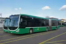 Mercedes Citaro 7034 steht auf dem Hof der Garage Rankstrasse. Die Aufnahme stammt vom 29.01.2019.
