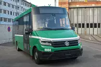 Fabrikneuer K Bus 8604 steht auf dem Hof des Depots Wiesenplatz. Die Aufnahme stammt vom 22.01.2019.