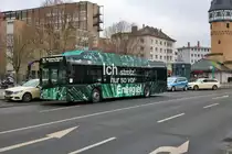 ICB Solaris Urbino 12 Electric Wagen 231 am 08.02.19 auf der Linie 75 in Frankfurt am Main