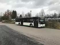 MAN Lion‘s City am Stadbahnendpunkt Wettberrgen in Hannover mit Datum von 28.12.2017.