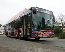 ICB Solaris Urbino 12 Electric Wagen 235 am 08.02.19 auf der Linie 75 in Frankfurt am Main