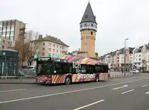 ICB Solaris Urbino 12 Electric Wagen 235 am 08.02.19 auf der Linie 75 in Frankfurt am Main