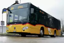 PostAuto MB C2 K 348 vom PU Rolf Stutz am 9.2.19 beim Bhf Uitikon-Waldegg.