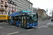 ICB Solaris Urbino 12 Electric Wagen 234 am 08.02.19 auf der Linie 75 in Frankfurt am Main