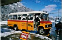 Aus dem Archiv: Geiger, Adelboden Nr. 9/BE 152'056 Mercedes O 309 am 7. M�rz 1999 Reichenbach, Bahnhof