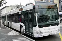 MB C2 G 61 der ZVB, beklebt mit Kinderzeichnungen, am 9.2.19 beim Metalli in Zug.