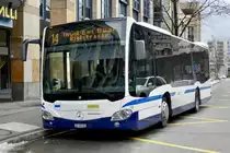 Der MB C2 K 135 der ZVB steht am 9.2.19 beim Bhf / Metalli Zug.