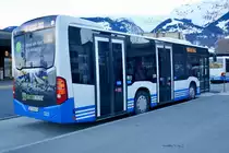 Heck des MB C2 K 333 von BSW der am 16.2.19 beim Bahnhof Sargans steht.