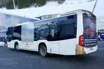 Heckansicht des MB C2 K der EAB am 17.2.19 bei der Titlisbahn.