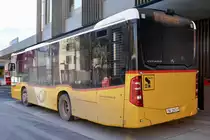 Heckansicht des MB C2 K vom PU Thepra, Stans am 17.2.19 beim Bahnhof Stansstad.