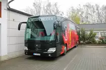 Emil Lang Busbetrieb Mercedes Benz Travego Teambus SC Hessen Dreieich am 02.02.19 in Dreieich. Ich durfte durch nachfragen Fotos machen 