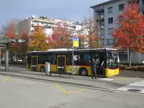 Postauto/Regie Hausen a.A. Nr. 347 (MAN A21 Lion's City) am 6.11.2018 beim Bhf. Affoltern am Albis