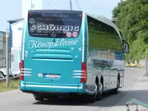 Mercedes Travego von Schörnig aus Deutschland im Stadthafen Sassnitz am 17.07.2015