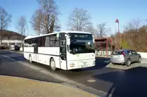Bus Aue / Bus Erzgebirge: MAN ÜL (ASZ-BV 72) der RVE (Regionalverkehr Erzgebirge GmbH), aufgenommen im Dezember 2018 am Bahnhof von Aue (Sachsen).
