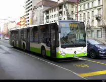 TransN / La Chaux de Fonds - Mercedes Citaro Nr.372  NE 146372 unterwegs in La Chaux de Fonds am 02.03.2019
