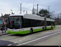 TransN / Neuenburg - Hess Trolleybus Nr.141 bei der Haltestelle Gare Nord beim Bahnhof Neuenburg am 02.03.2019