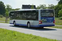 Am 04.06.2016 fährt P-AV 584 für die ILA 2016 auf der Shuttle Linie  L . Aufgenommen wurde ein MAN Lion's City.
