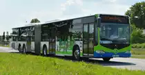 Am 04.06.2016 fährt PM-RB 165 auf der Sonderlinie P3 zwischen ILA-Parkplatz und dem ILA Gelände. Aufgenommen wurde ein Mercedes Benz Citaro CapaCity der VGB.