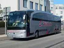 Mercedes Travego von S. Wilhelm Reisen aus Deutschland in Sassnitz am 02.09.2017