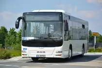 B-BN 701 fährt am 04.06.2016 für die ILA auf der Shuttle-Linie  R . Aufgenommen wurde ein MAN Lion's City Low Entry.