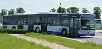 Am 04.06.2016 fährt P-AV 360 auf der ILA-Shuttle Linie P3 zwischen dem ILA-Gelände und Parkplatz P3. Aufgenommen wurde ein Mercedes Benz Citaro I Facelift der BVSG (Betriebshof Werder Havel).