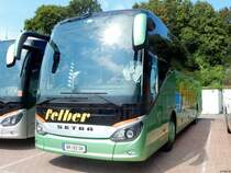 Setra 515 HD von Felber aus Österreich im Stadthafen Sassnitz am 17.08.2015