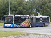 MAN Lion's City der Rostocker Straßenbahn AG in Rostock am 07.09.2017