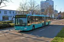 ICB Mercedes Benz Citaro 2 G Wagen 423 am 29.03.19 auf der Linie 34 in Frankfurt Industriehof