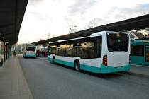 Stadtverkehr Maintal Generationen Treffen am 30.03.19 in Frankfurt Enkheim. Mercedes Benz Citaro 2 trifft auf seinen Vorgänger ein Mercedes Benz Citaro 1 Facelift 