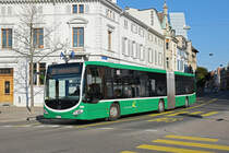 Mercedes Citaro 7015, auf der Linie 34, fährt zur Haltestelle Wettsteinplatz. Die Aufnahme stammt vom 23.03.2019.
