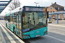 ICB Solaris Urbino 12 Wagen 208 am 31.03.19 in Bad Vilbel Bhf