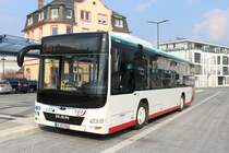 Stroh Bus MAN Lions City am 31.03.19 in Bad Vilbel Bhf