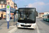 Stroh Bus MAN Lions City am 31.03.19 in Bad Vilbel Bhf