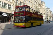 HCV (Hamburg City Vision) (HH-MM 2166) am 29.3.2019 in der Mönckebergstr. / MAN SD202 / Waggon Union OO47/32D ex BVG (3773), Berlin,