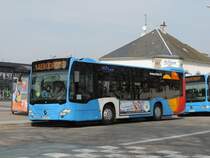 Haguenau - ZOB - 2. April 2019 : Der Neuling in Haguenau heisst Citaro K C2, Wagen Nr 125.