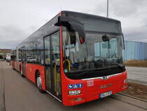 Friedrich Müller Omnibus (FMO) ~ MAN Lions City G ~ Sachsenheim Industriegebiet