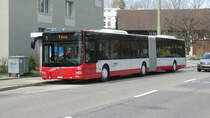 Der Neueste Stadtbus Nr. 365 (MAN A40, Lion's City GL, 2019) am 6. April 2019 bei der Haltestelle Zinzikon in Oberwinterthur.