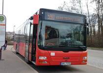 Friedrich Müller Omnibus (FMO) ~ ex RVS Karlsruhe ~ MAN Lions City Ü ~ März 2019 Vaihingen Enz ~ 590 Hohenhaslach