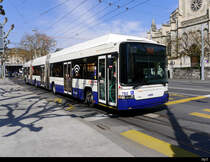 tpg - Hess Trolleybus Nr.782 unterwegs auf der Linie 10 in der Stadt Genf am 06.04.2019