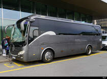 King Long XMQ 6996 unterwegs bei den Haltestellen vor dem Flughafen in Genf am 06.04.2019