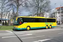 Bus Chemnitz: Setra S 417 UL vom Reisedienst Gerhard Dörfelt OHG, aufgenommen im März 2019 am Omnibusbahnhof in Chemnitz.