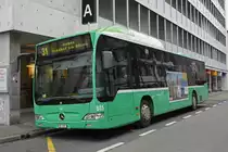 Mercedes Citaro 805, auf der Linie 31, wartet an der Endstation am Claraplatz. Die Aufnahme stammt vom 07.04.2019.